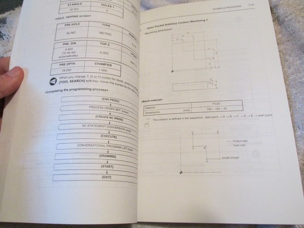 FACTORY Mori Seiki MSX501 CNC Machine Conversation Programming OPERATION Manual