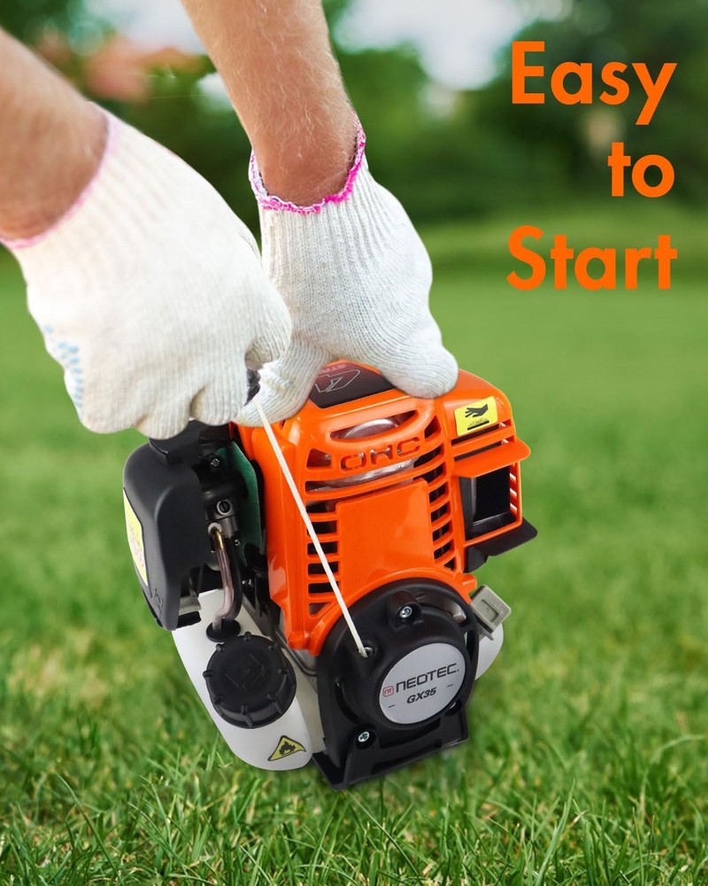 NEOTEC 31cc 17" Gas Weed Eater/Wacker 4-Cycle 4 in 1 String Trimmer/Edger