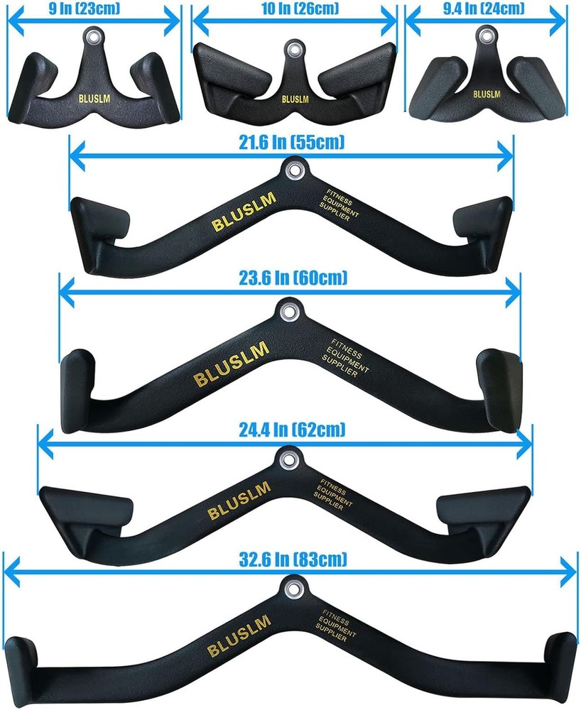 Pull Down Bar for Cable Machine, Attachments T-bar V-bar Cable Attachment