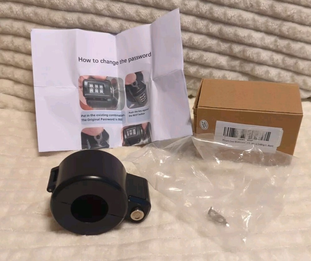 Puged Door Knob Lockout Black