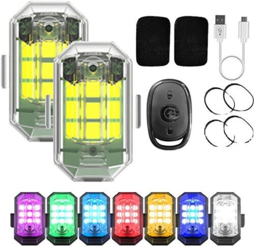 Strobe lights LED warning Wireless remote control 7 colors