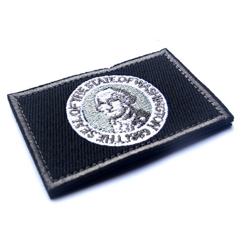 USA Washington FLAG WA STATE FLAG U.S. ARMY TACTICAL HOOK LOOP PATCH #2