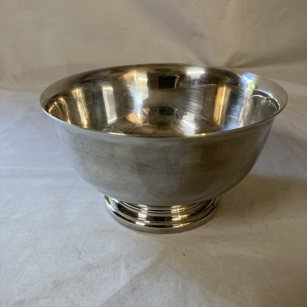 Vintage Gorham Silver Plate YC 778 Pedestal 5” Bowl Serving Candy Nuts Free Ship