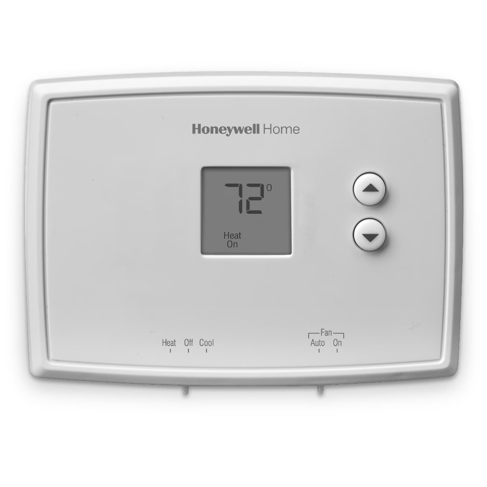 Non-Programmable Thermostat White Manual Home Temperature Control