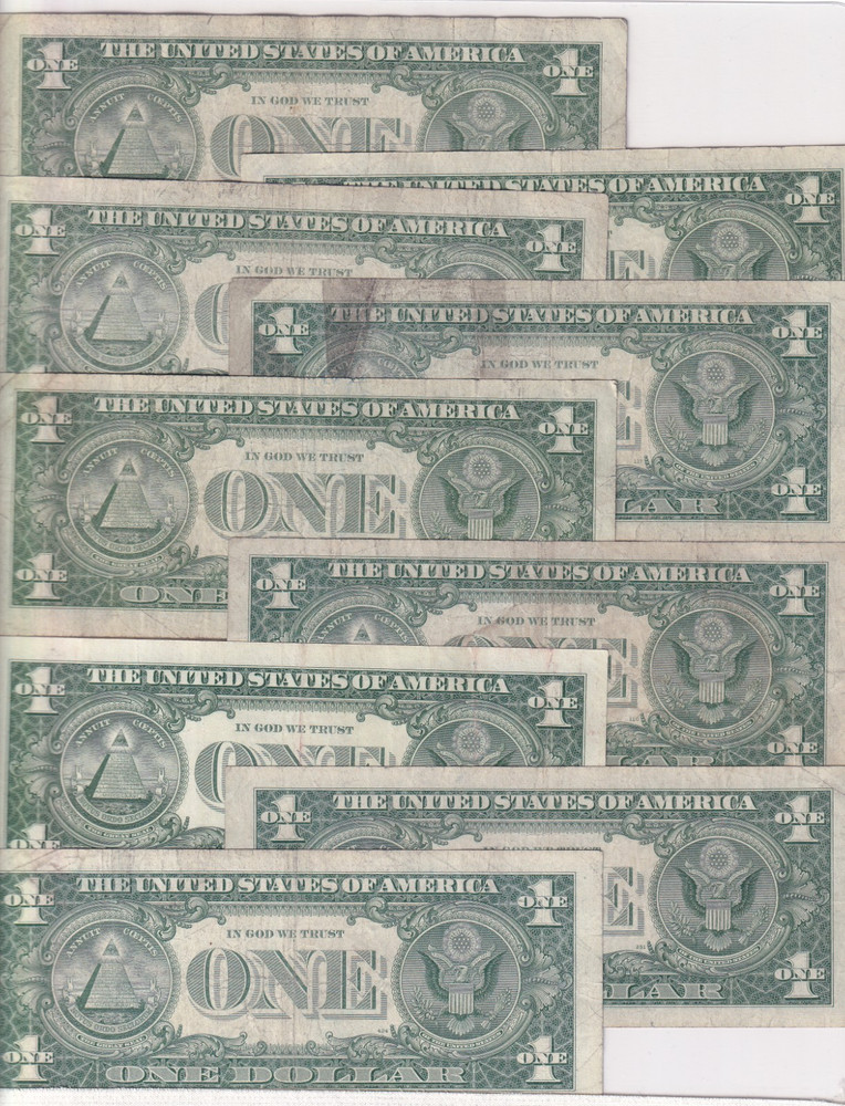 1957 - B $1 Silver Certificate 9 STAR NOTES Fr. 1621*