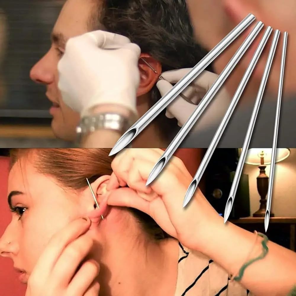 Body Piercing Kit - Yuelong 40pcs Needles Clamps 40PCS, White