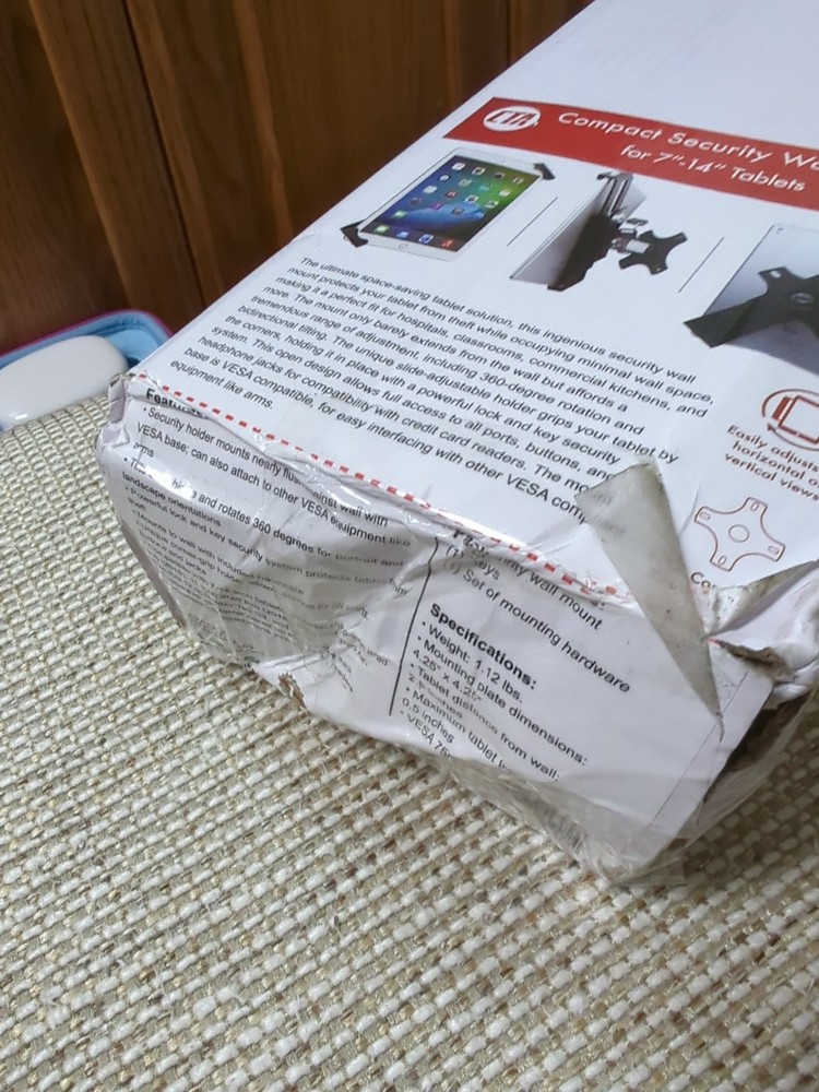 CTA Compact Wall Mount – CTA Security Wall Mount with Lock & Key System for iPad