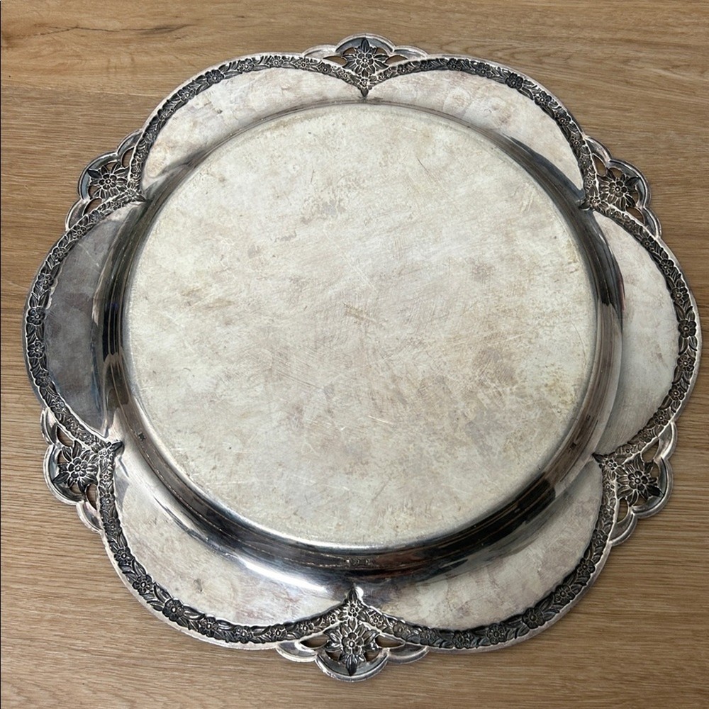 WM Rogers Silver Plated 14” Platter