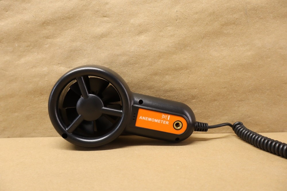 VEVOR Portable Anemometer Split Design, Temp Range 14℉-140℉, LED Screen Digital