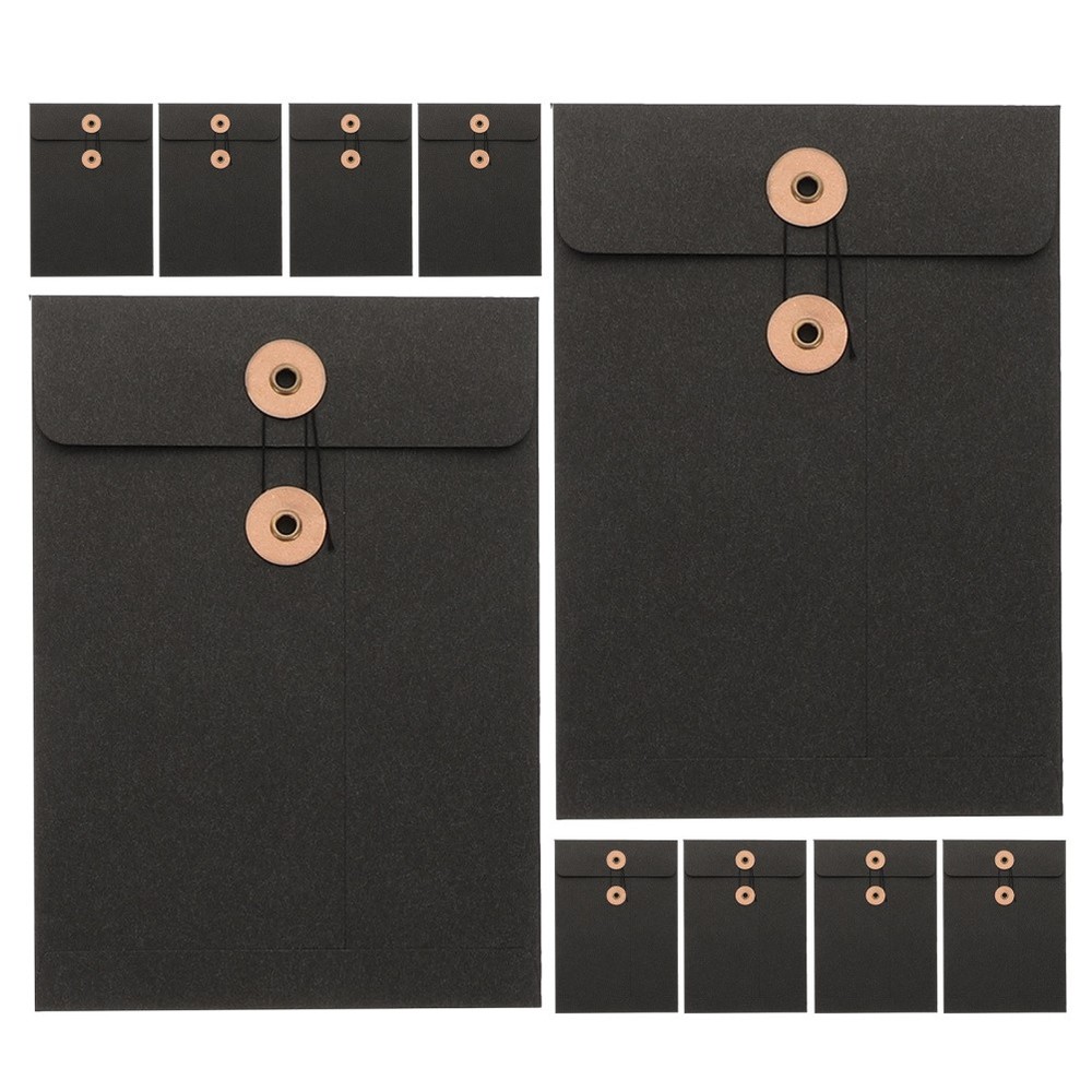 10 Pcs Strap File Bag Newspaper Storage Binder Document Carrying