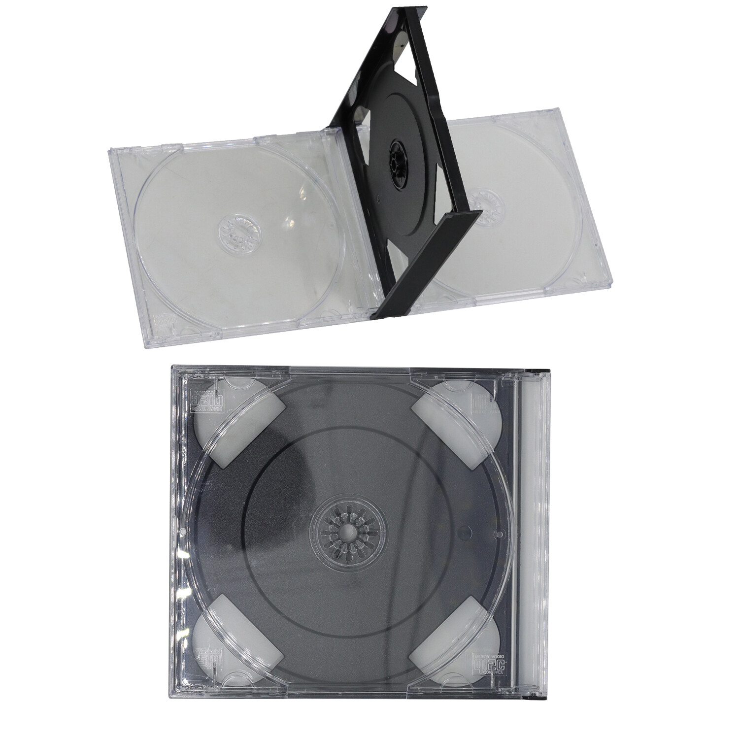 ONE Quad 4-Disc CD Video Game Replacement Case Holder For Sony PlayStation 1 PS1