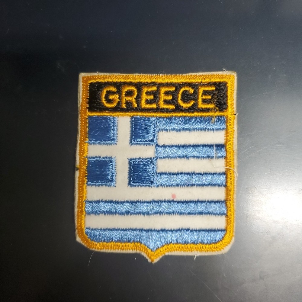 Vintage Greece Sew on Patch 2.5" x 3"