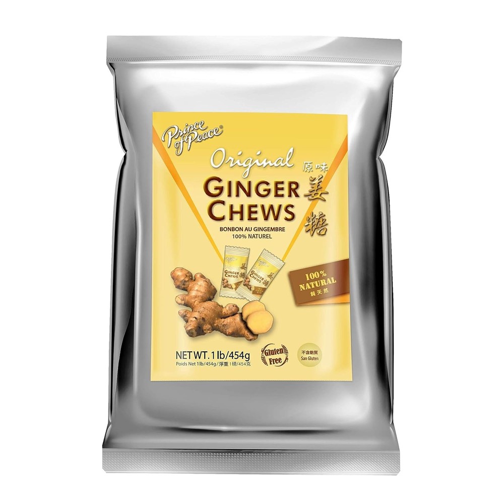 Original Ginger Chews,1 Lb – Candied Ginger – Candy Pack – Ginger Chews Candy
