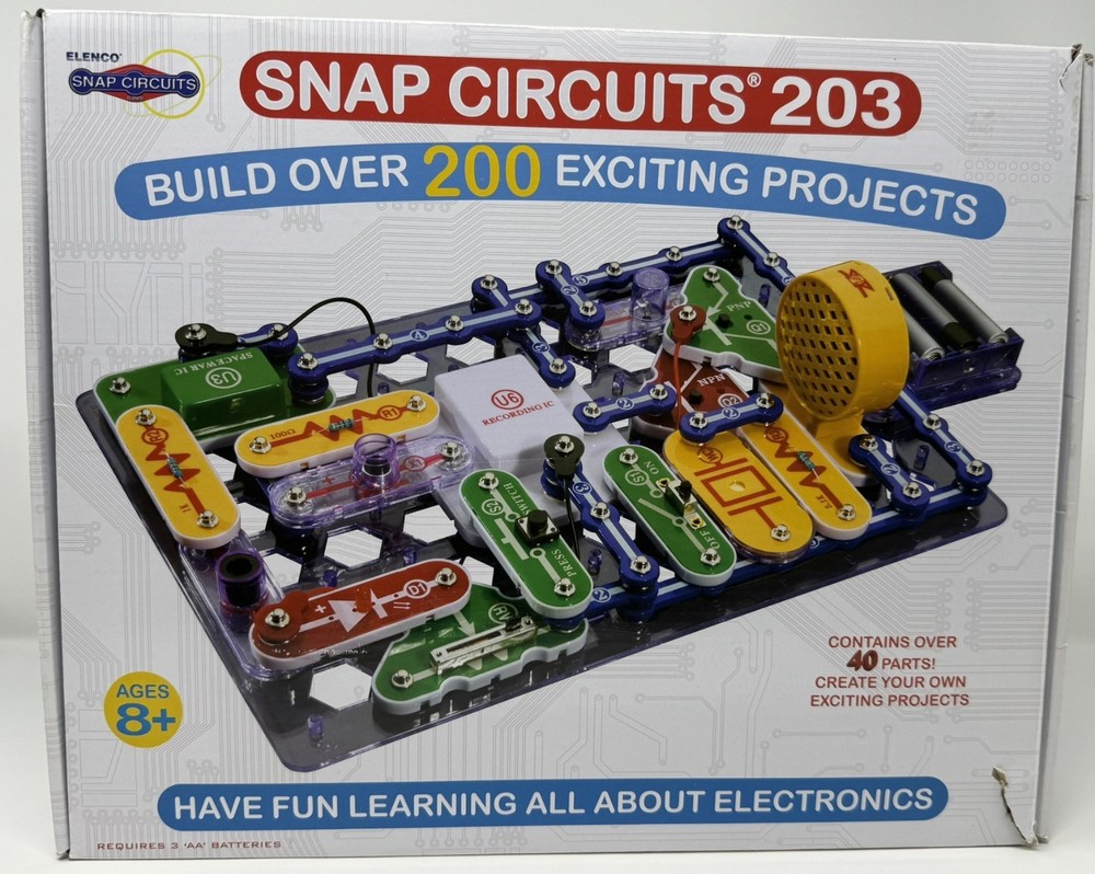 Snap Circuits 203 Electronic Experimental Kit Complete with Manual 200+ Projects