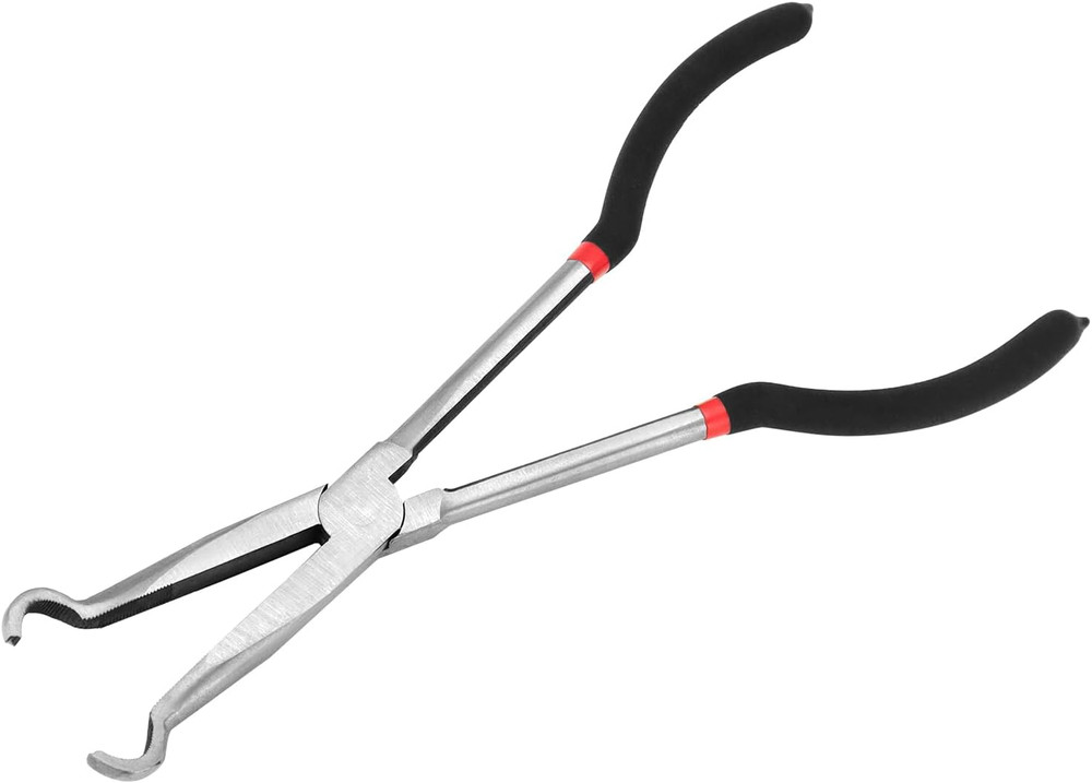 QWORK Car Spark Plug Wire Removal Pliers Tool, Sleeve Type Spark Plug Puller + r