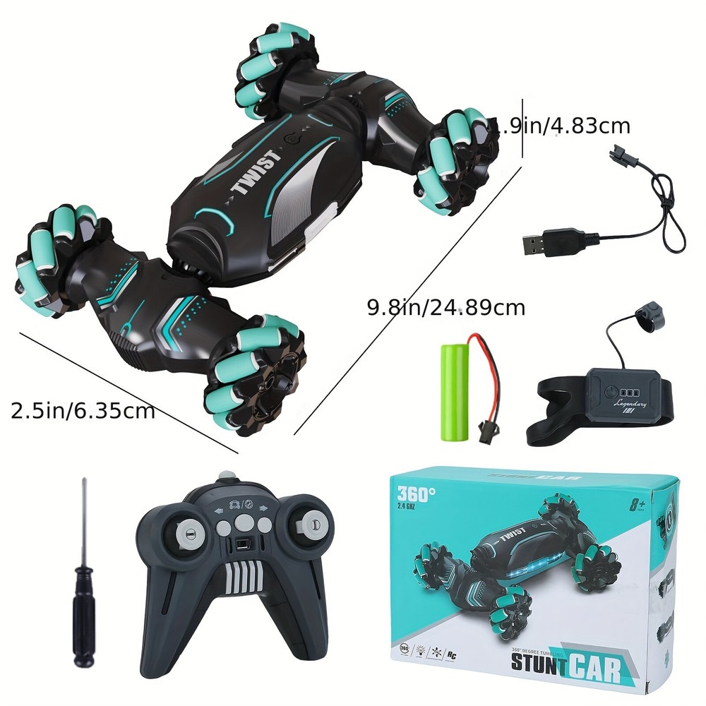 1pc 2.4G Remote For Controlled Deformable RC Twist Drift Car