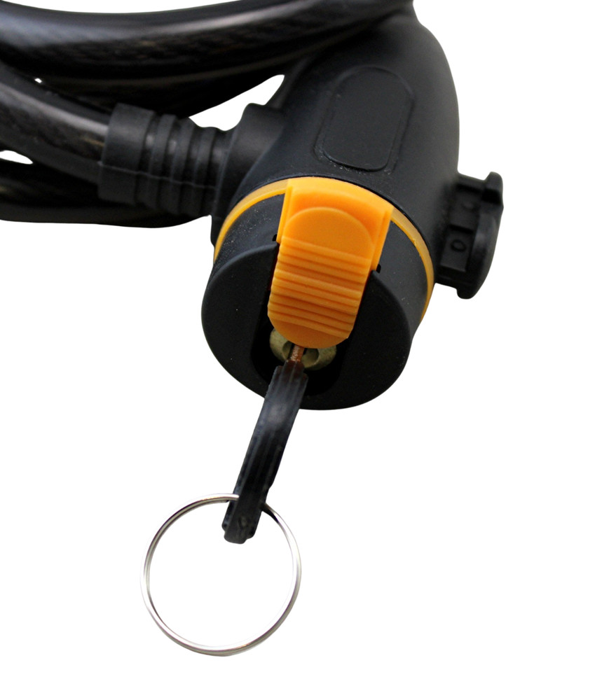 2 Pack Bicycle Lock 47" Two Keys and Mounting Bracket 11.5mm Thick Multi Purpose