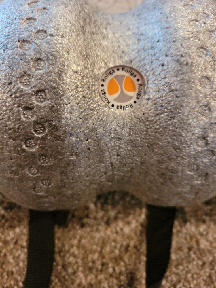 Rollga Foam Roller Deep Tissue Massage & Trigger Point Release. Silver