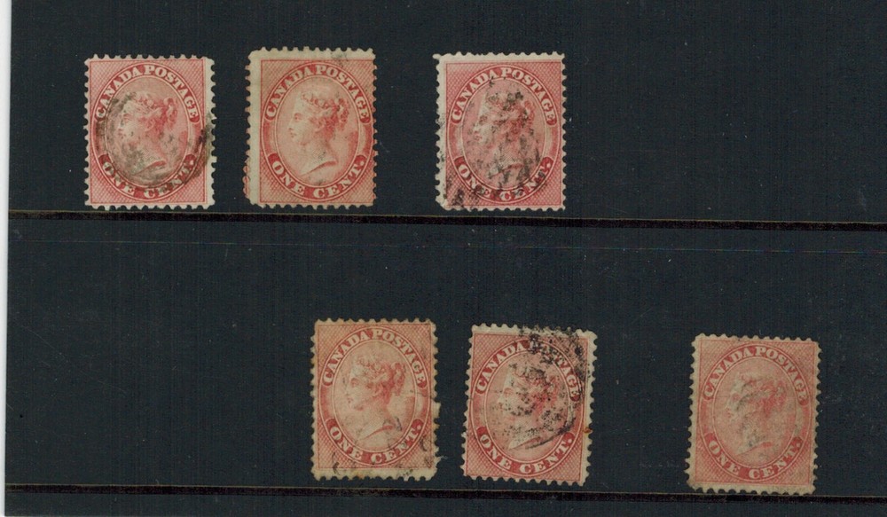 CANADA SCOTT 14 USED X 6