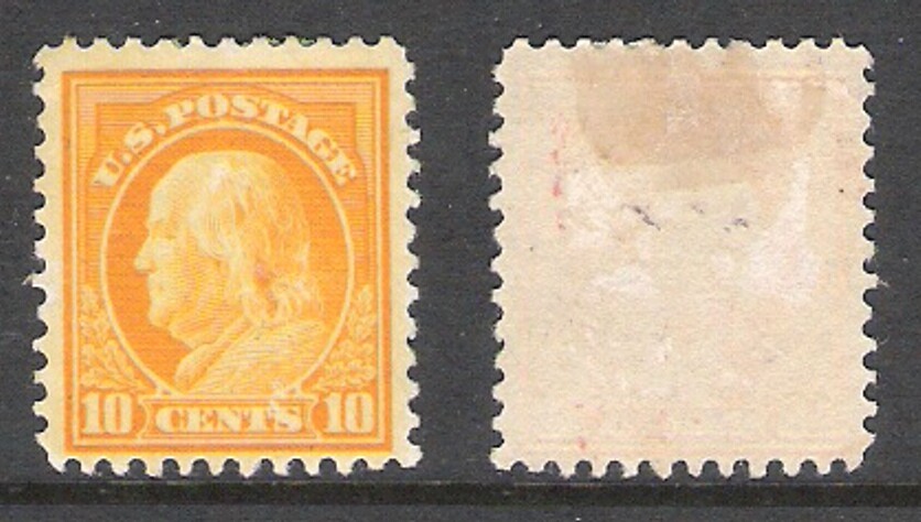USA 1914 10c YELLOW (MH)