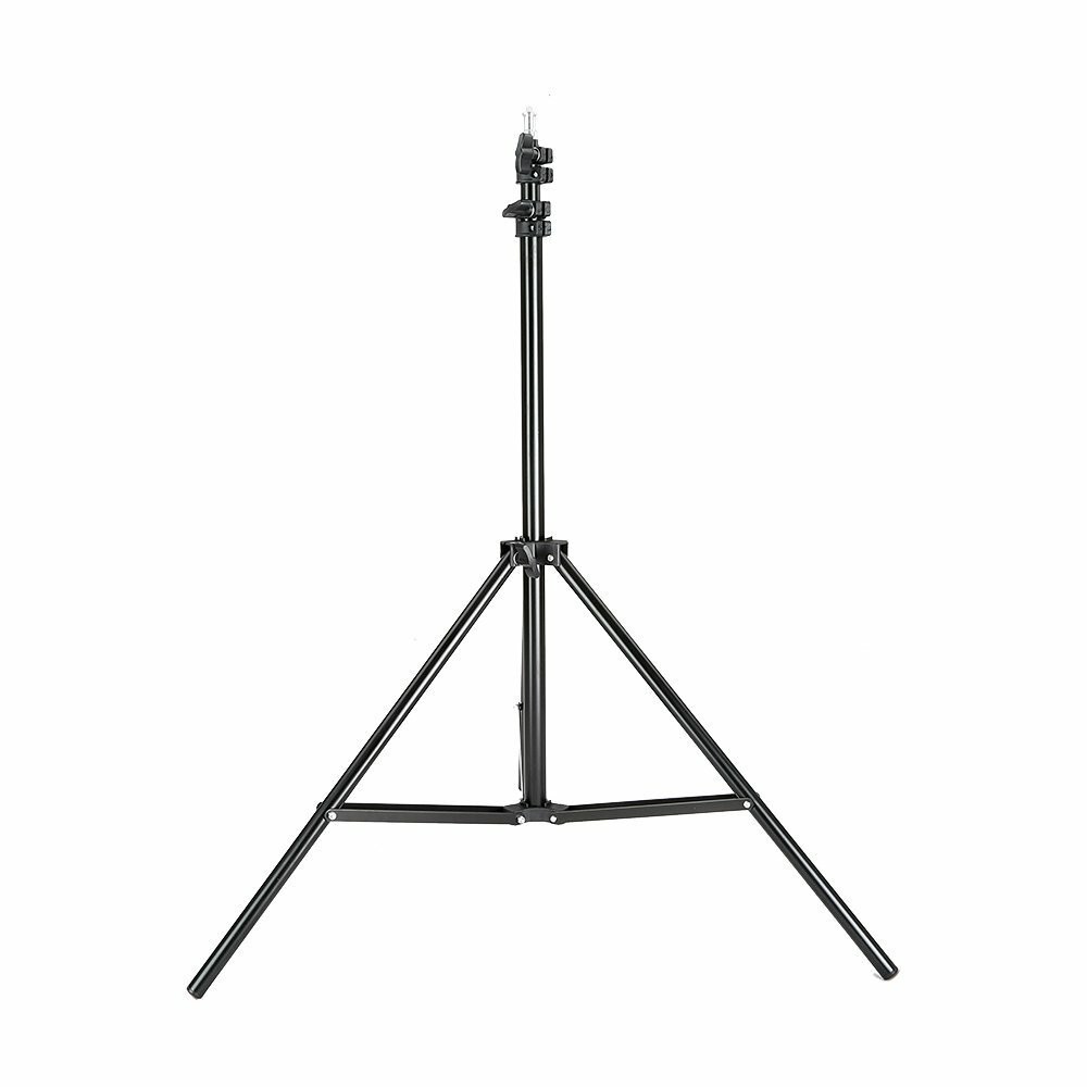 US 2m Studio Photography Flash LED Video Camera Adjustable Light Stand