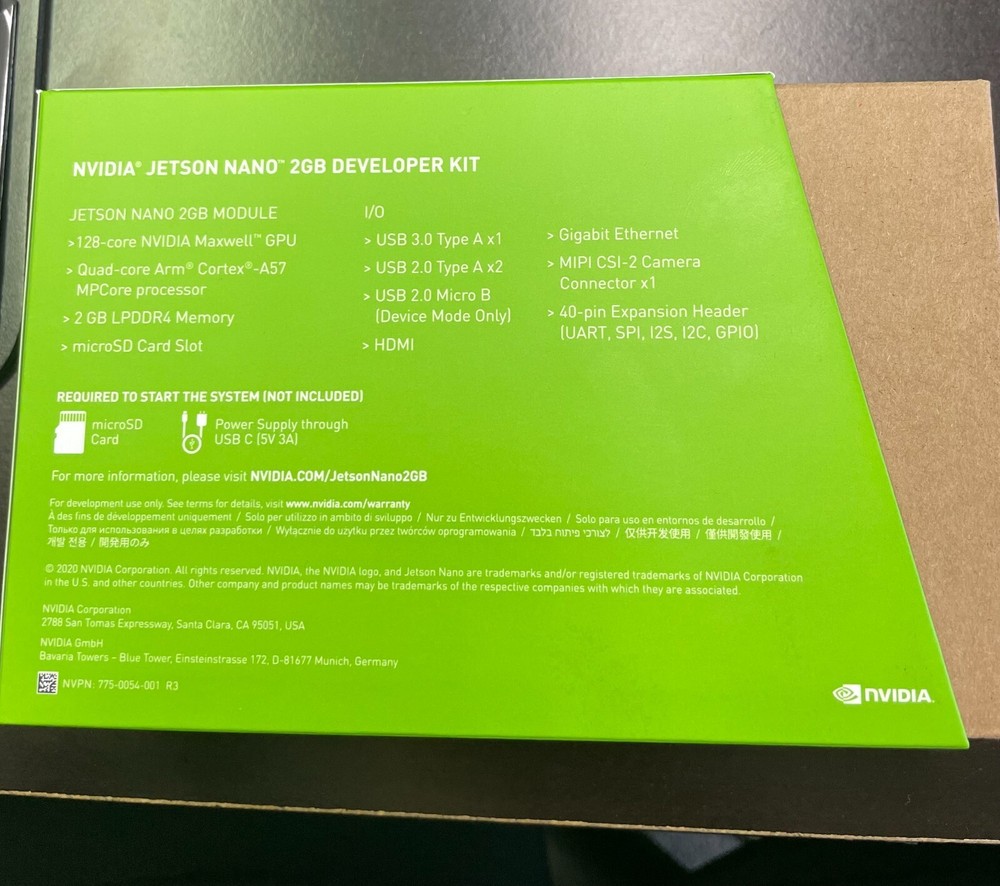 [Open Box] Nvidia Jetson Nano 2GB Developer Kit w/ Wireless USB Adapter P3541