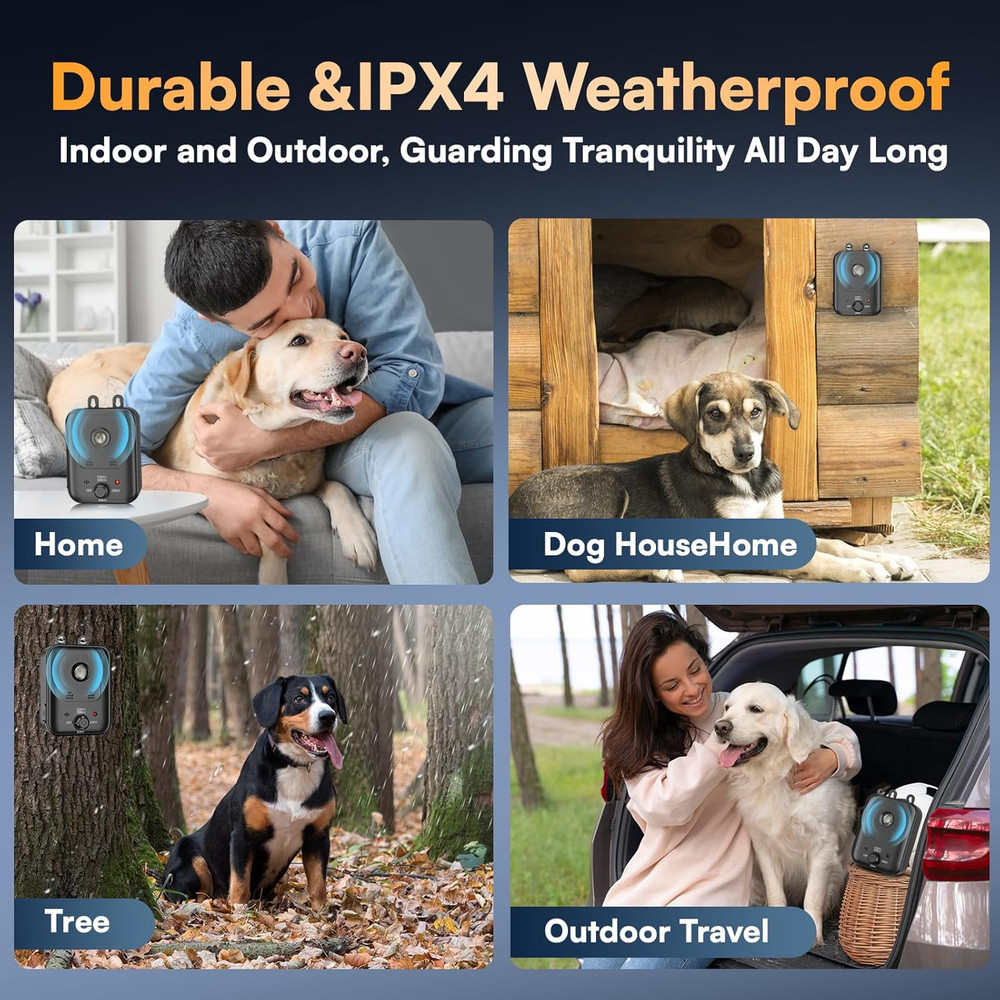 Anti Barking Devices, Auto Barking Control Devices with 3 Modes, Rechargeable Ul