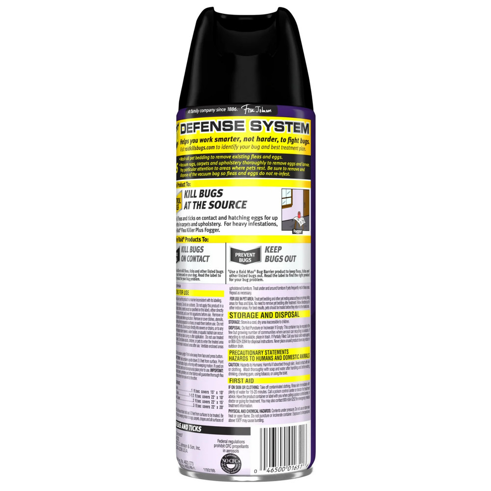 Raid Flea Killer Plus 16 oz Carpet Room Spray - Bug Spray Kills Flea Eggs