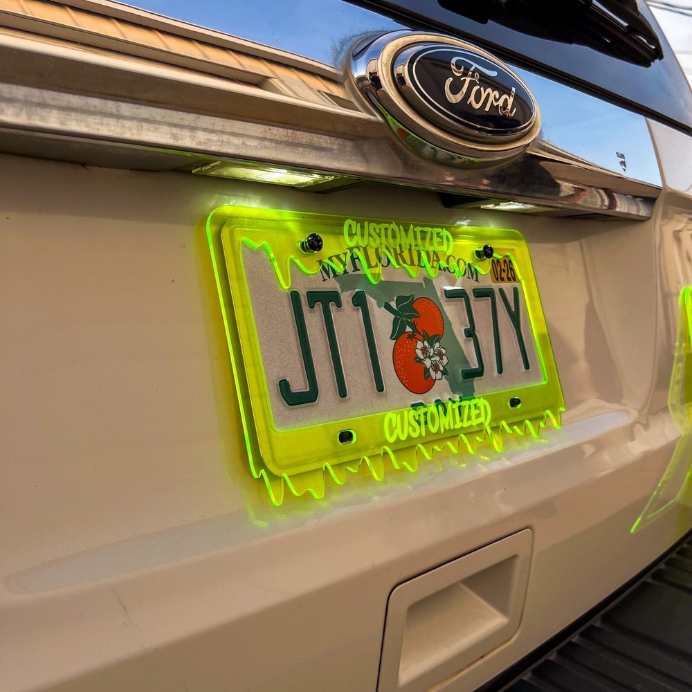 Slime CUSTOM PERSONALIZED License Plate Frame COLOR CHOICE