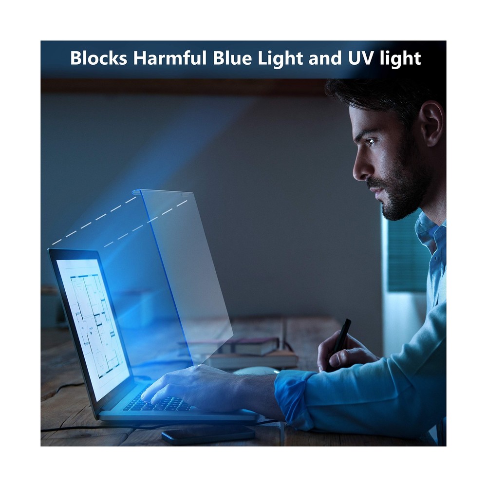 Blue Light Blocking Screen Protector Panel for 15.6 inch Diagonal LED PC Lapt...