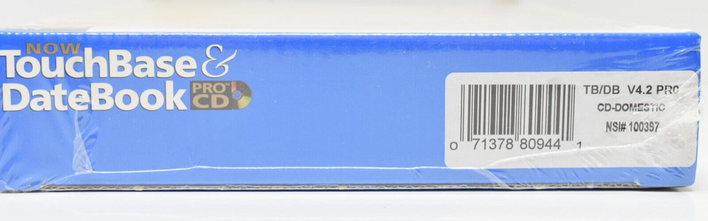 Now Software Touchbase & Datebook Version 4.2 CD-ROM 1995 Macintosh New Sealed