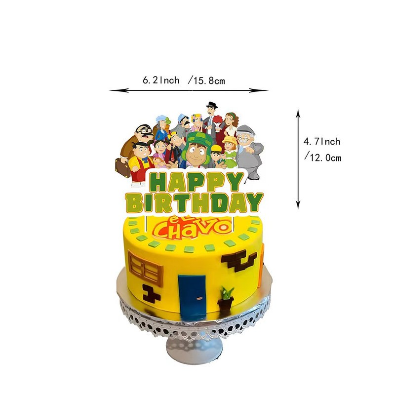 El Chavo Del Ocho Party Decoration Balloons Tablecloth Banner Cake Supplies Set