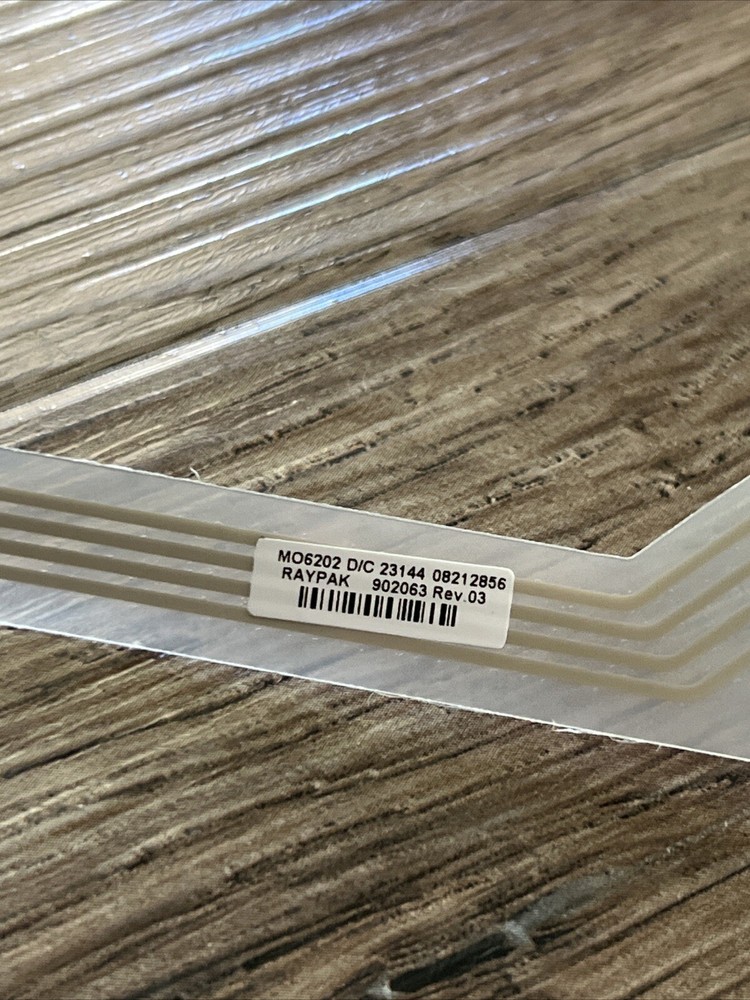 Raypak Heater Switch/Decal-Membrane 902063