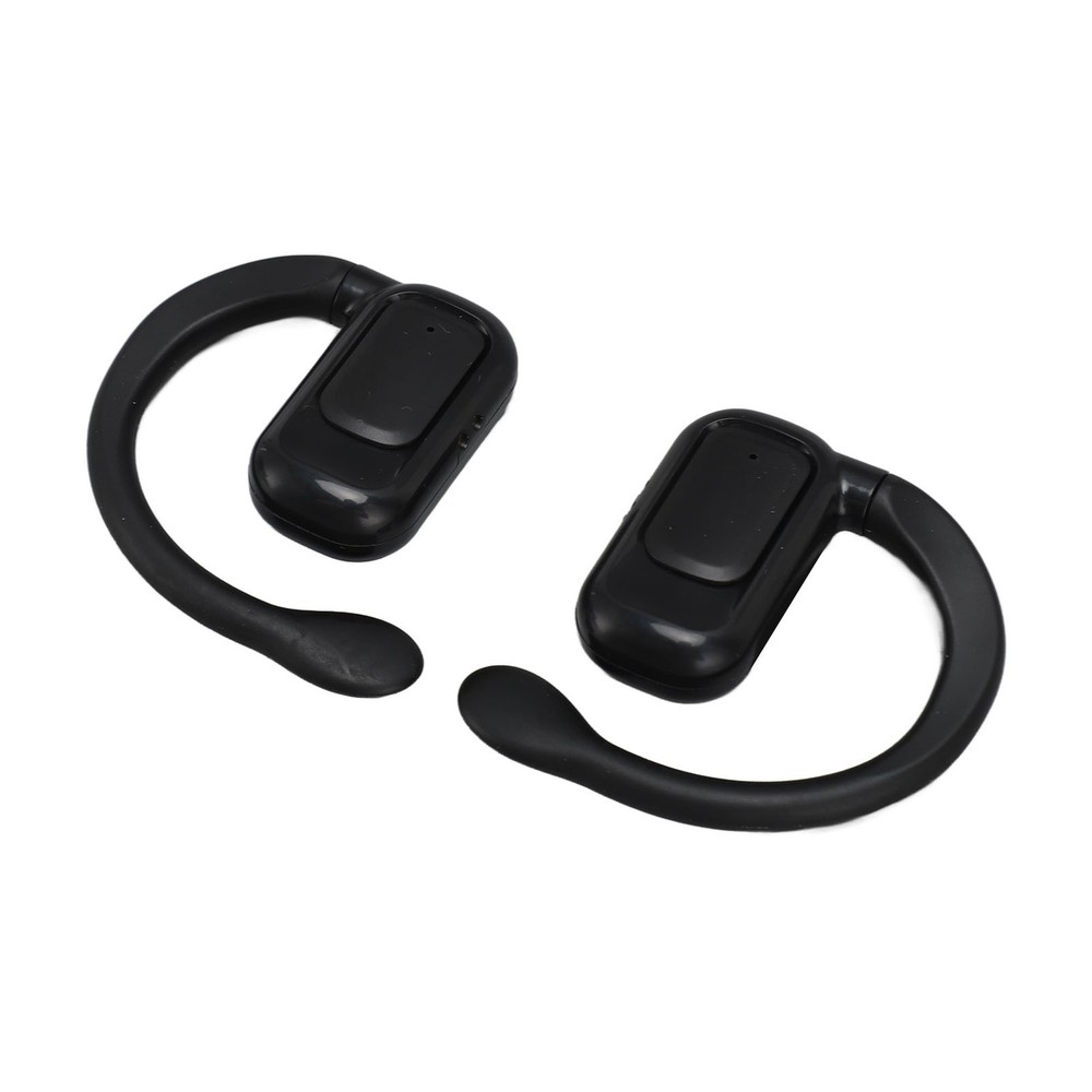 (Black)144 Languages Translator Earbuds Touch Control Earhooks Language