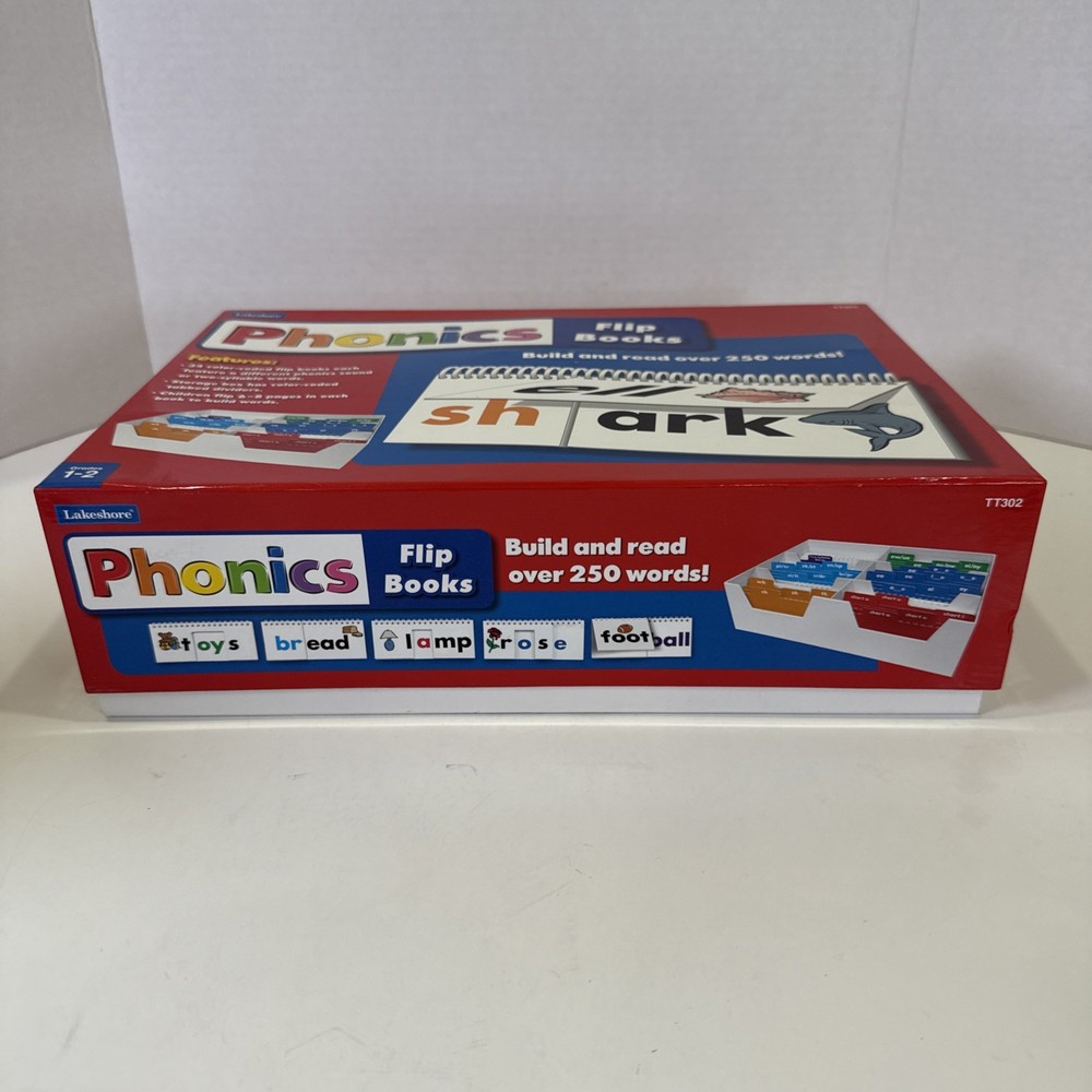 Lakeshore Phonics 34 Color-Coded Flip Books - Grades 1-2 - Reading EUC, COMPLETE
