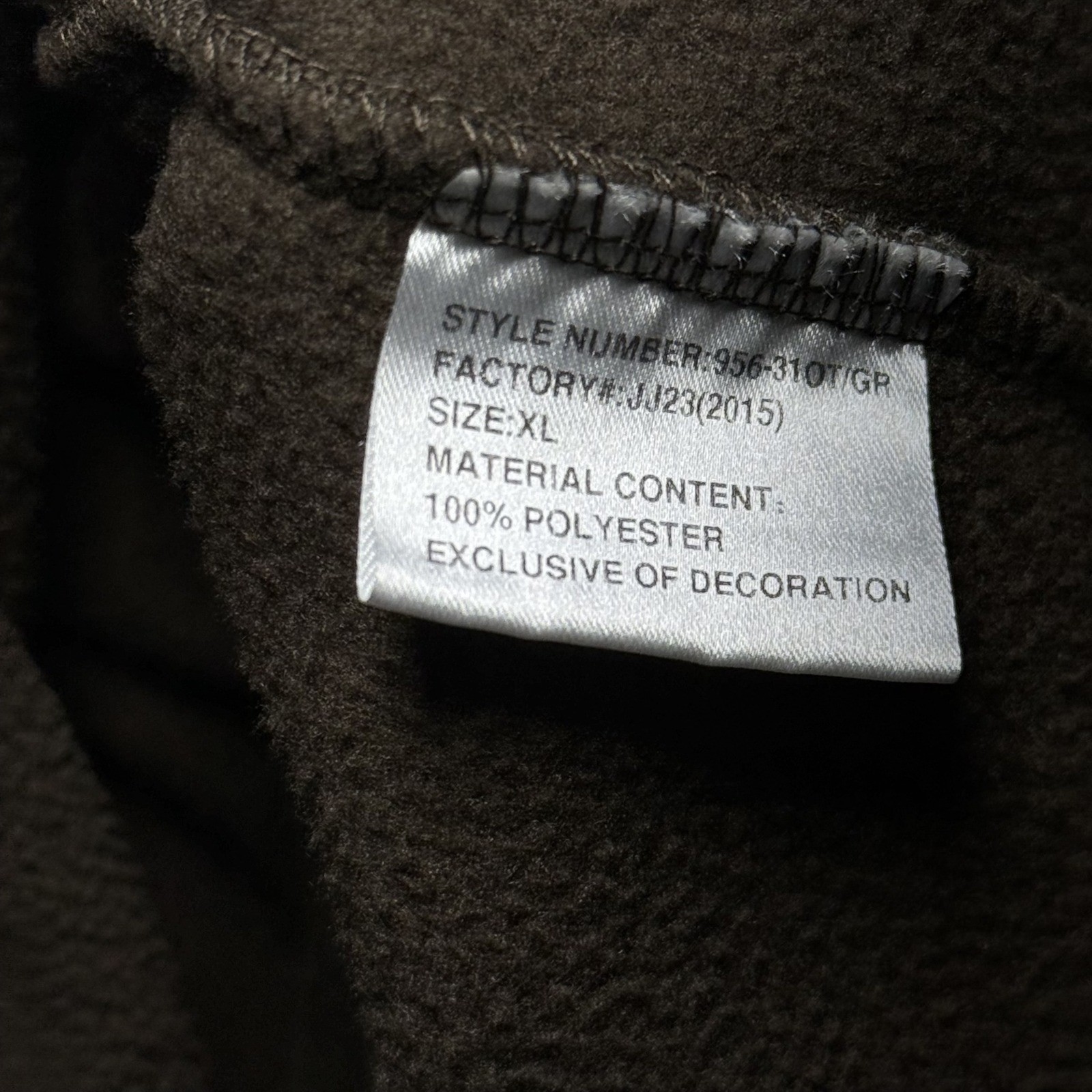 Huntworth Jacket Mens Extra Large Camo Fleece Outdoor Hunting Full Zip