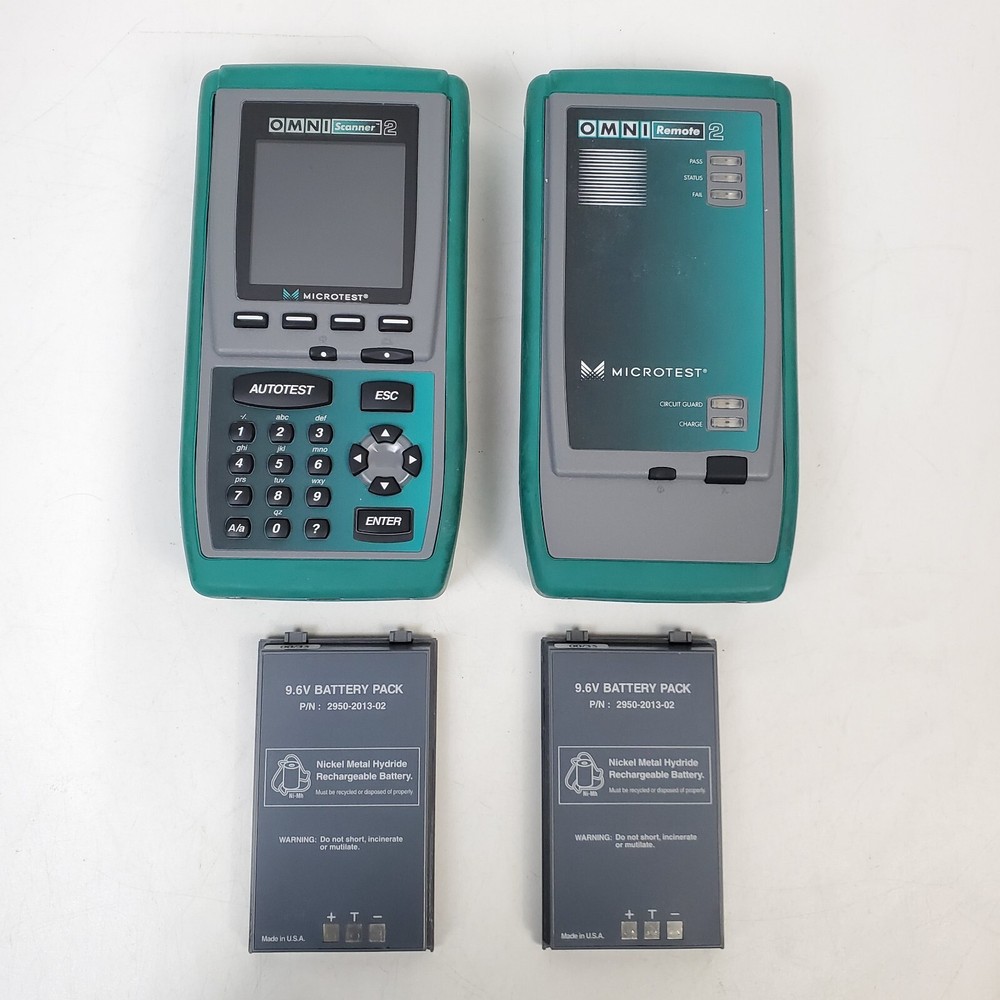 Microtest OMNIScanner 2 Cat6 Digital Cable Analyzer Certifier