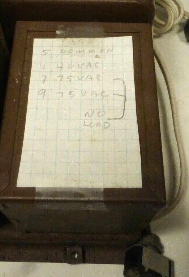 RCA RADIOLA: TESTED / WORKING .28 amp AC POWER SUPPLY w/ schematic