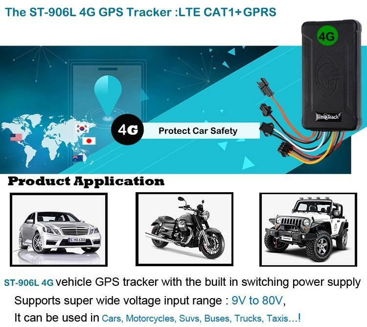 4G Hardwire Kill Switch GPS Vehicle Tracker Real Time Disable Ignition Starter