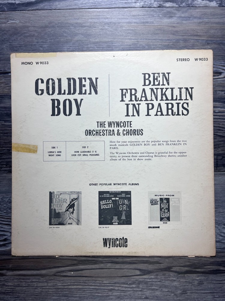 GOLDEN BOYS, VINYL RECORD