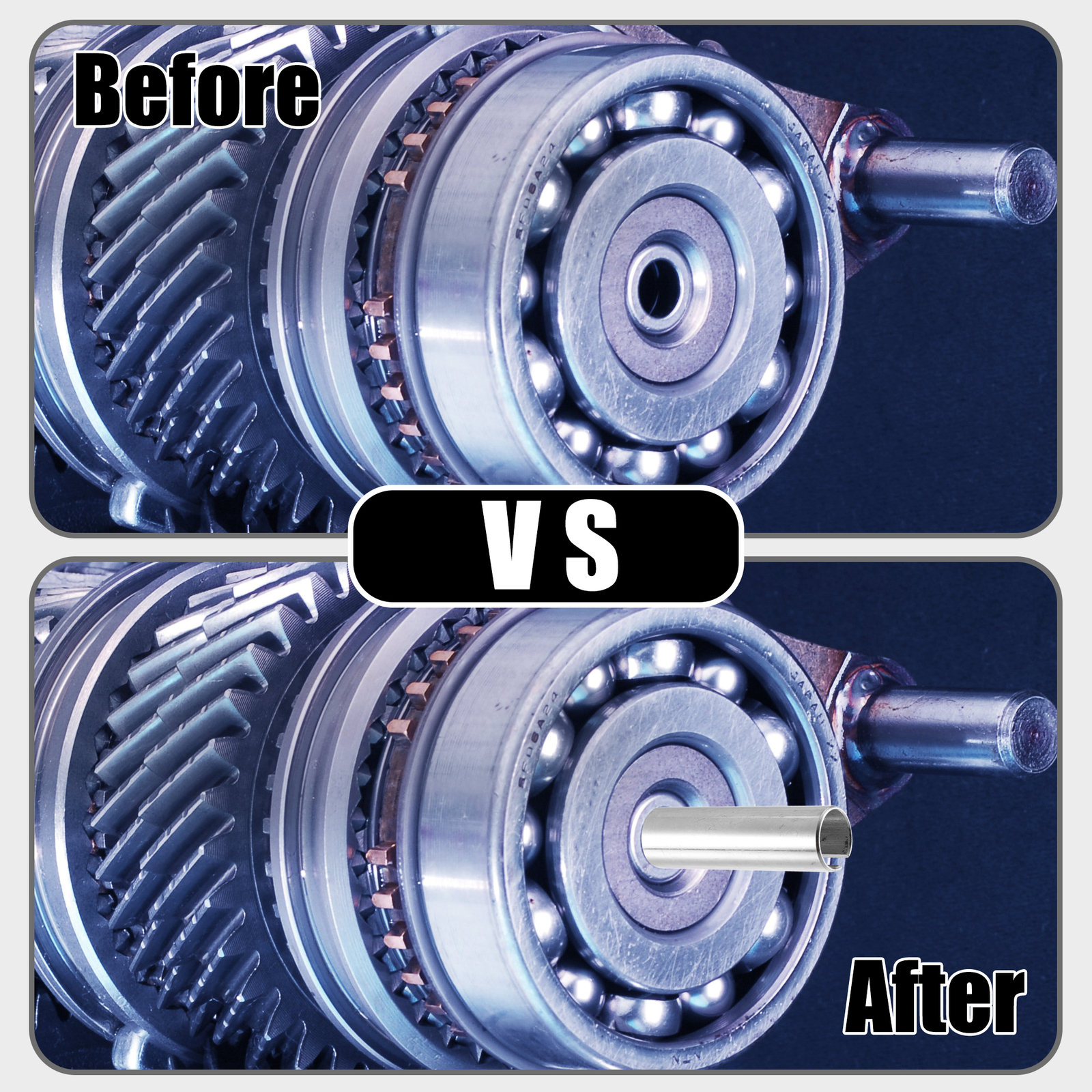 Single 3/4" to 7/8" Pulley Crank Shaft Sleeve Adapter with Step Key Universal