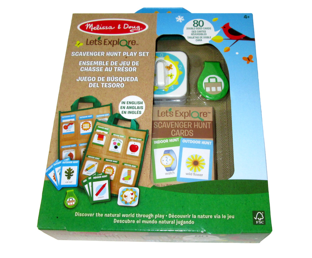 Melissa & Doug Let's Explore Scavenger Hunt Game Play Set Boxed Sealed