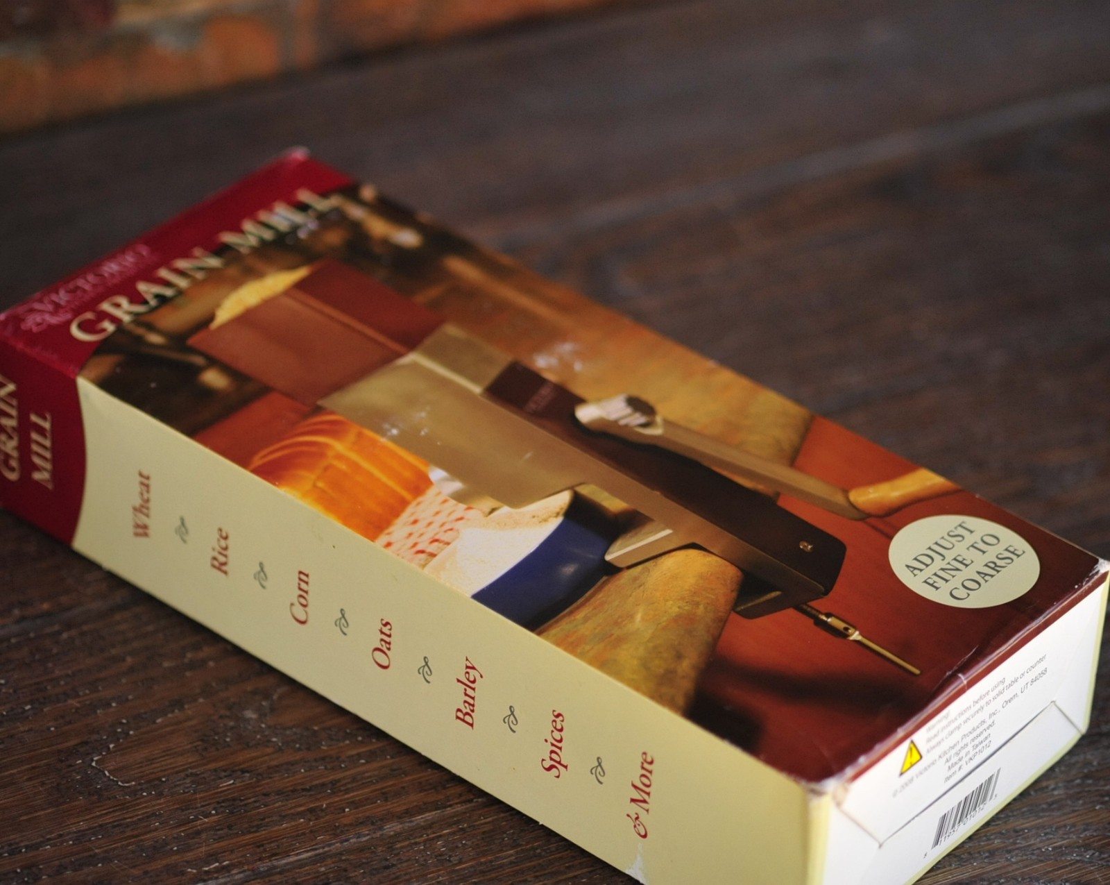 Victorio VKP1012 Hand Crank Grain Mill W/Clamp Base Grind Wheat Rice Oats Barley