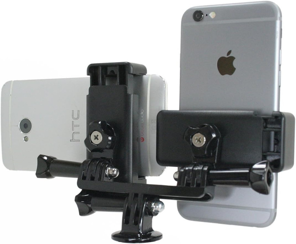 Dual Device Hand-Held Stabilizer for Cell Phone or Gopro Camera. Compatible w...