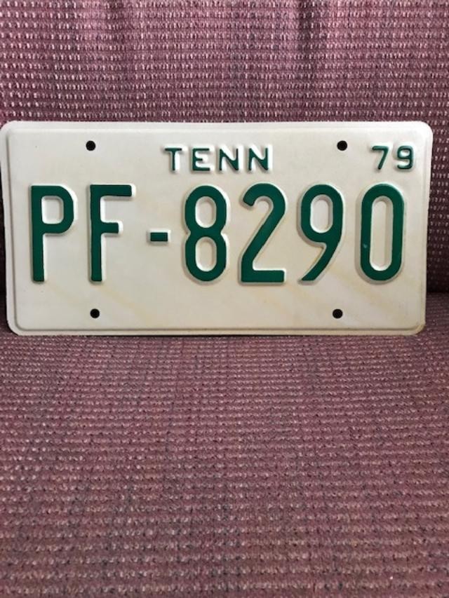 1979 Vintage Tennessee automobile License Plate New Never used.