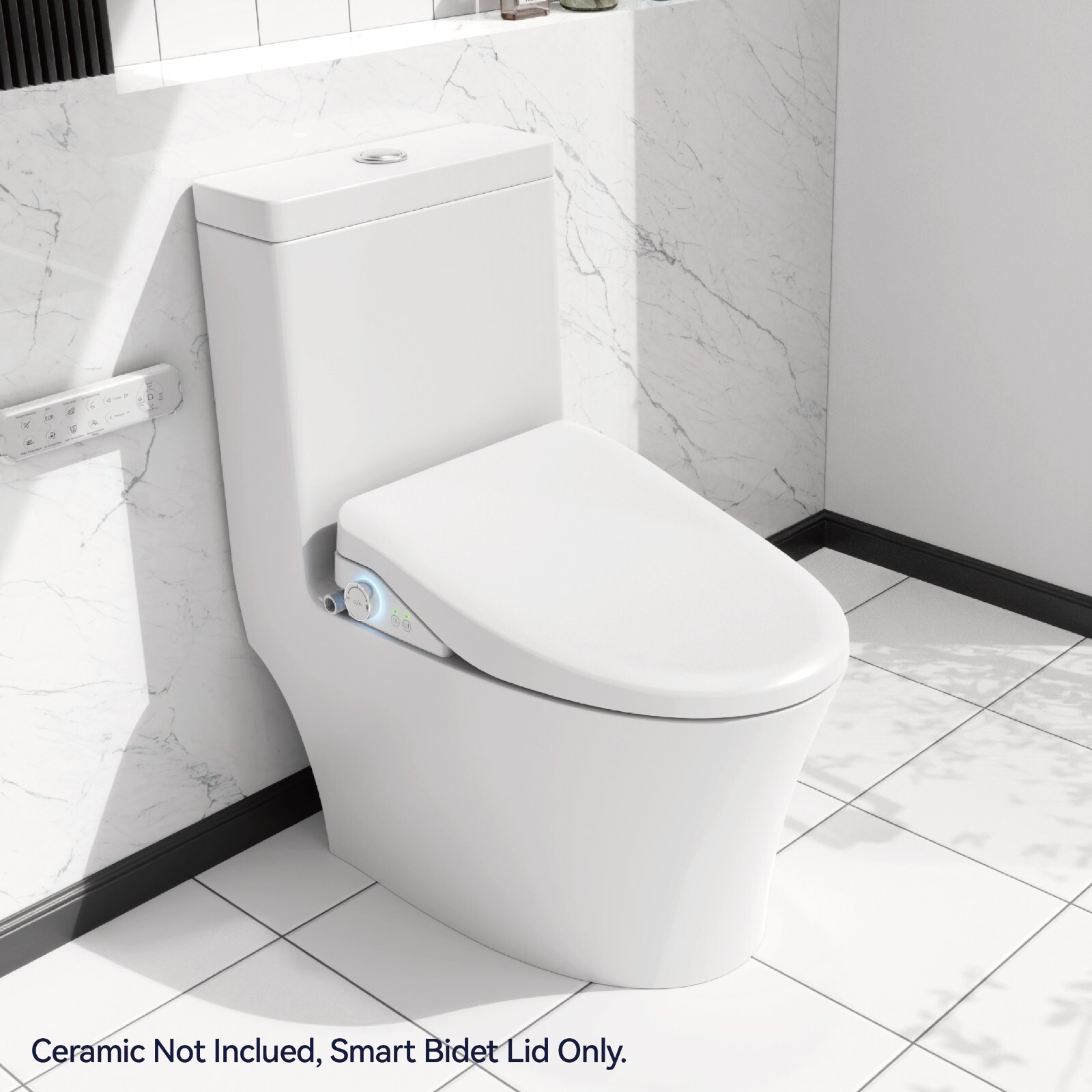 COZY Smart Bidet, Built-In Occupancy Sensor, Remote Control SBWHO3