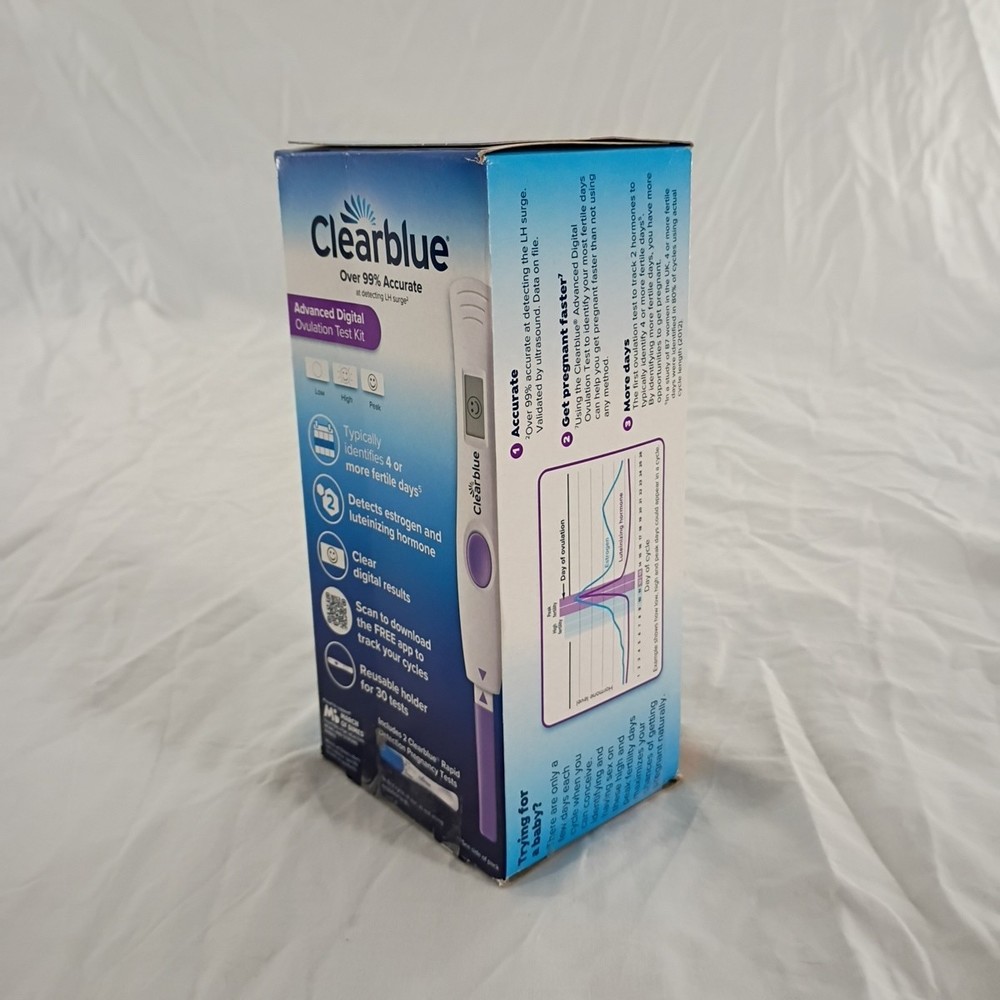 Clearblue Advanced Digital Ovulation Test Kit 30 Ovulation +Two Pregnancy Tests