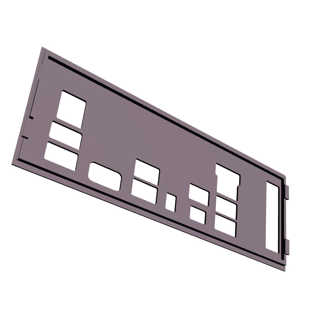 Asrock Z690-C D5 I/O Shield, 3D Printed, IO Backplate