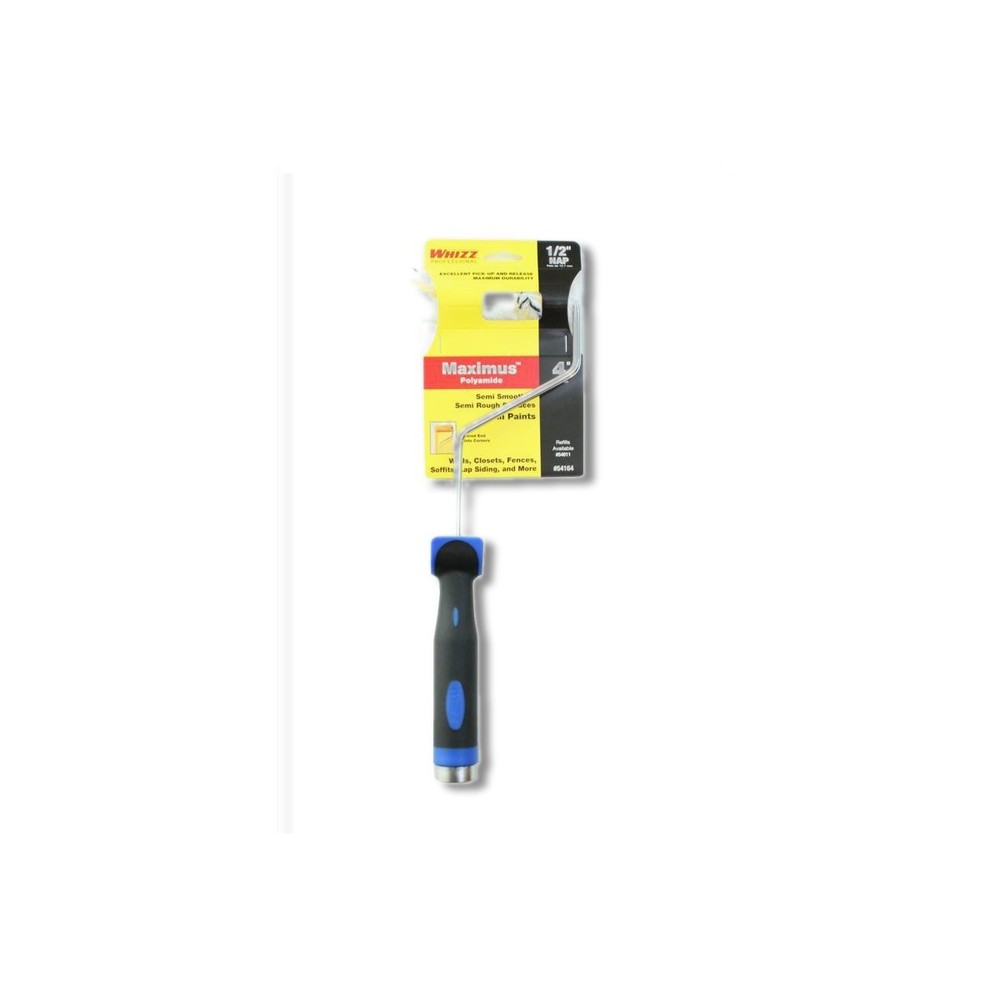 Whizz 4 in Mini Paint Roller Frame and Cover Threaded End 54164