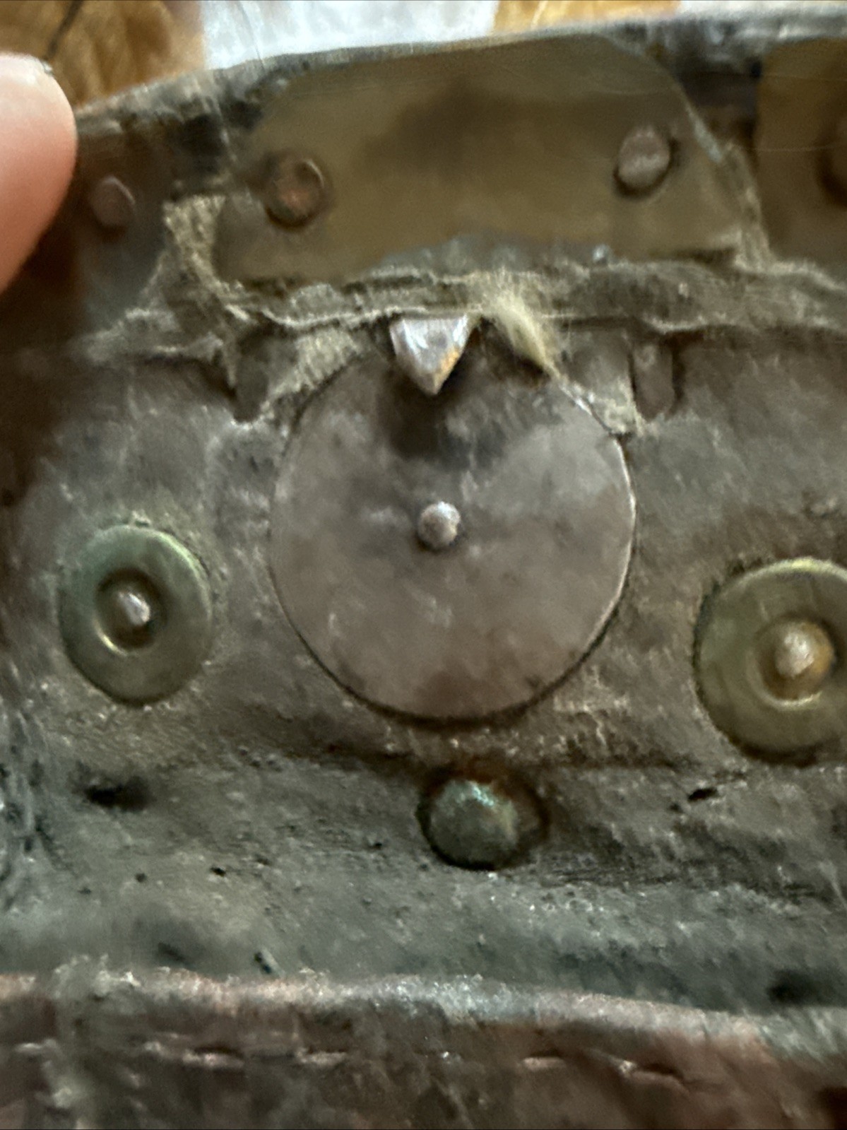 Old Antique Tibetan “ Mechak “ Flint Striker Red Coral Bead Leather Pouch Purse